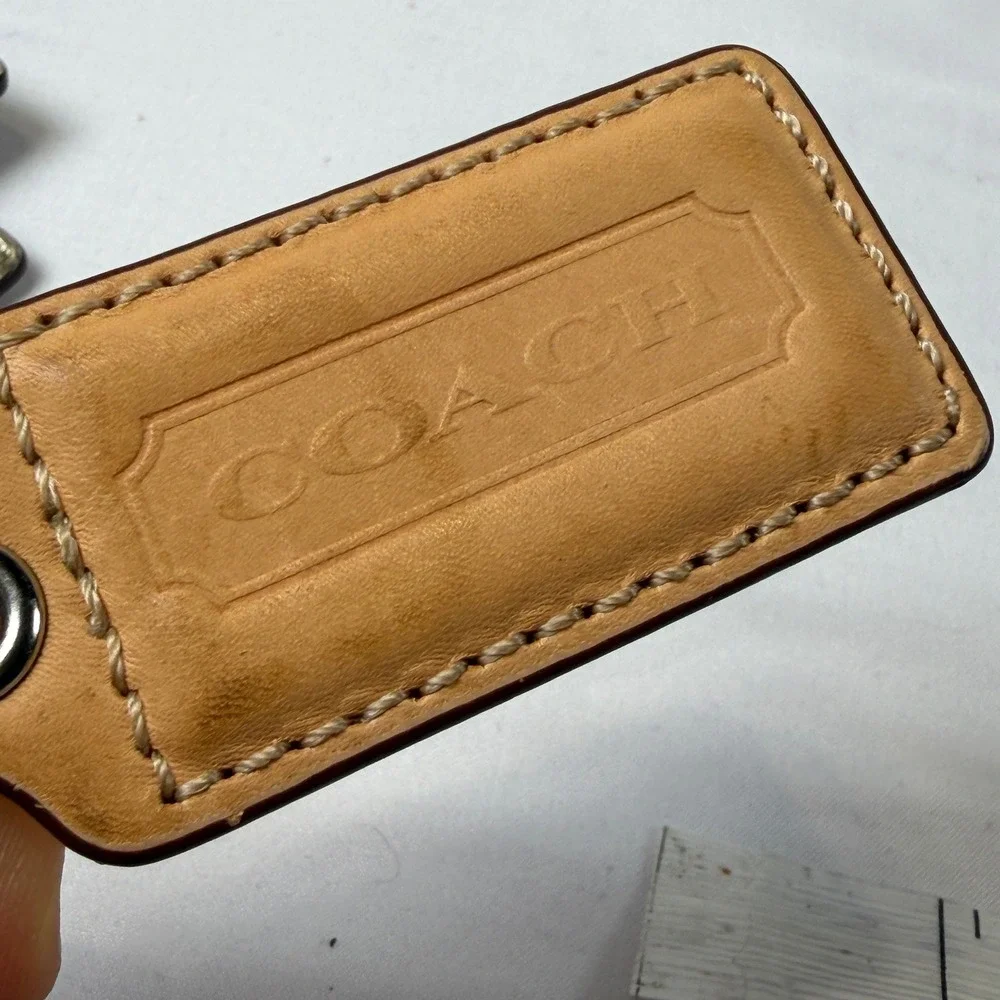 Coach Hangtag Lot Unisex OS Multicolor Leather Metal Replacement Bag Charm Fob
